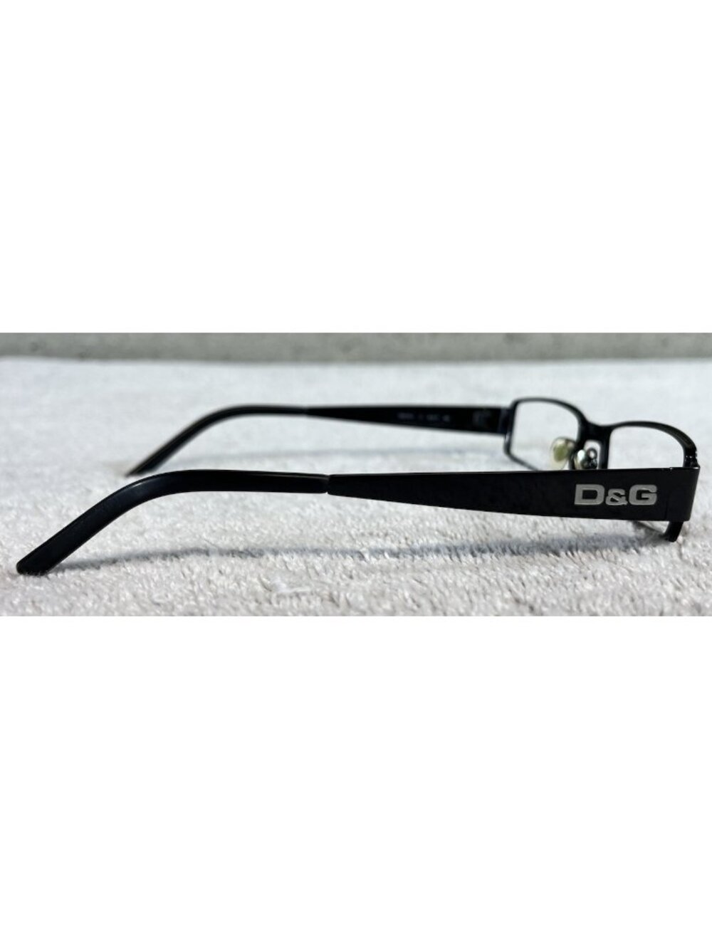 Dolce & Gabbana DG 5031 01 Black Metal Rectangular Eyeglasses Frames 52-17-140 - Picture 3 of 9